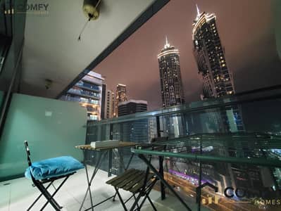 Studio for Rent in Business Bay, Dubai - AC Free | Luxury Furnished | High Floor