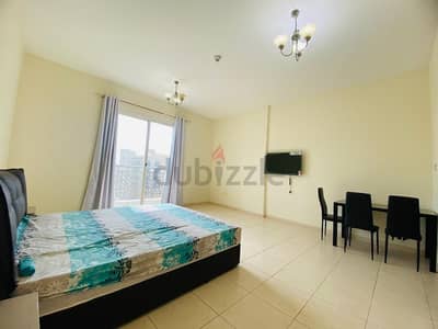 Studio for Rent in International City, Dubai - !!! COZY FURNISHED STUDIO WITH BALCONY IN EMIRATES CLUSTER !!!
