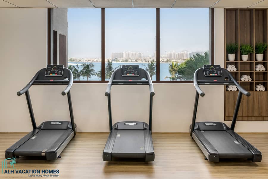 24 Fitness Centre - Equipment and Palm view. jpg
