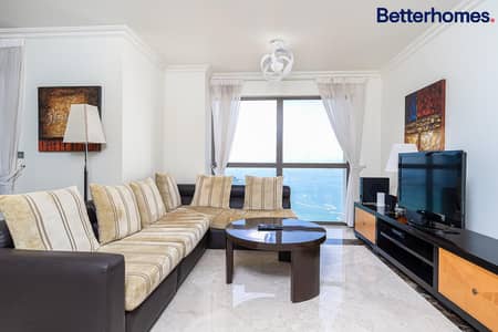 2 Bedroom Apartment for Rent in Jumeirah Beach Residence (JBR), Dubai - Palm and Marina View | Vacant | On High Floor