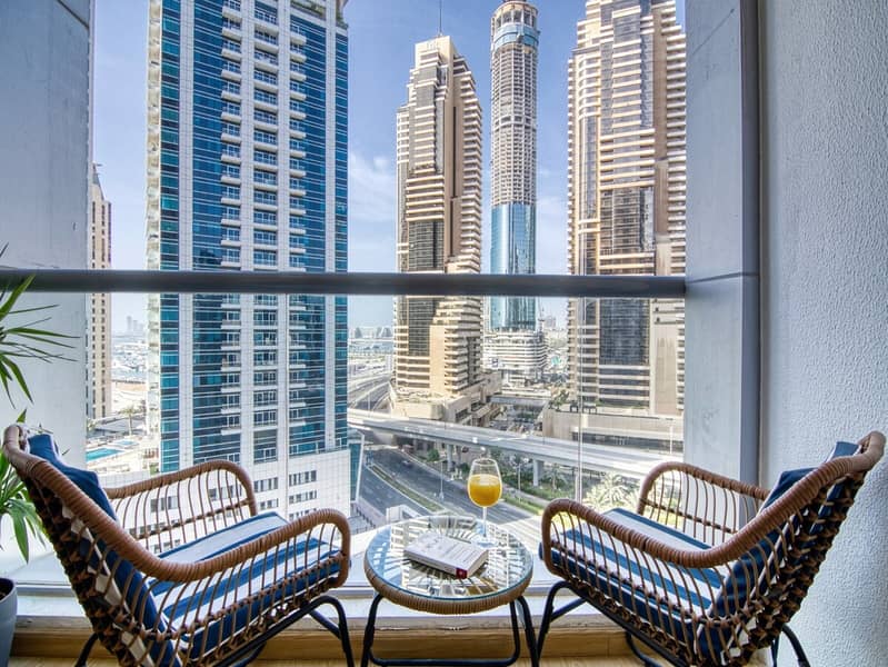 شقة في برج سكاي فيو،دبي مارينا 1 غرفة 1480000 درهم - 8525969