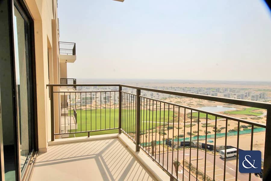位于迪拜南部街区，艾玛尔南区，高尔夫景观高层豪华住宅 2 卧室的公寓 75000 AED - 8632959
