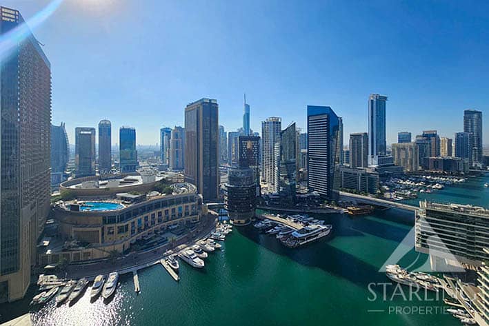 位于迪拜码头，湾区中心，湾区中心东 1 卧室的公寓 120000 AED - 8636493