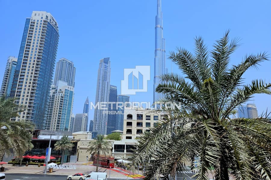 Study | Burj Khalifa View | Corner Unit Study | Burj Khalifa View | Corner Unit