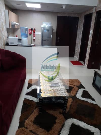 1 Bedroom Apartment for Rent in Al Nuaimiya, Ajman - 1bhk available for rent in city tower monthly basis furnished