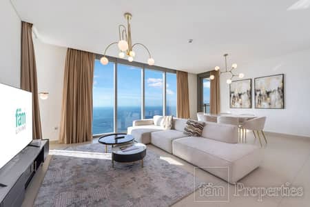 3 Bedroom Apartment for Rent in Dubai Marina, Dubai - 3BR+Maid | New | Chiller-Free | Sea View | Vacant