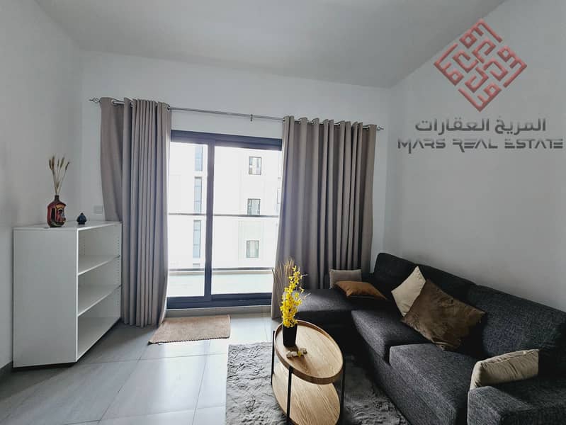 **1BHK furnished available for rent in Al mamsha sharjah ***