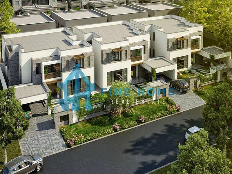 own a modern compound with 4 villas in Al Muror.