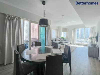 1 Bedroom Apartment for Rent in Dubai Marina, Dubai - Furnished | Marina View | Chiller Free | Vacant