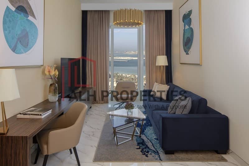 位于迪拜媒体城，迪拜阿瓦尼棕景套房酒店 1 卧室的酒店式公寓 170000 AED - 8643970