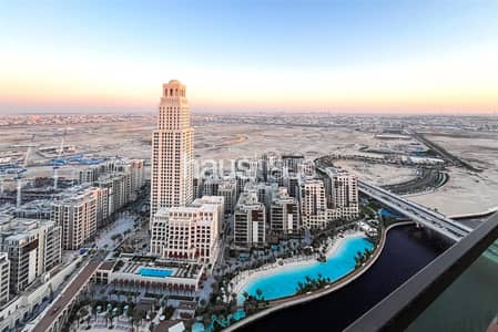 2 Bedroom Apartment for Sale in Dubai Creek Harbour, Dubai - High Floor | Canal and Beach View | New and Vacant