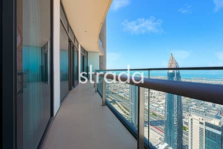 2 Bedroom Apartment for Rent in Downtown Dubai, Dubai - High Floor | 2BR | Full Sea Views