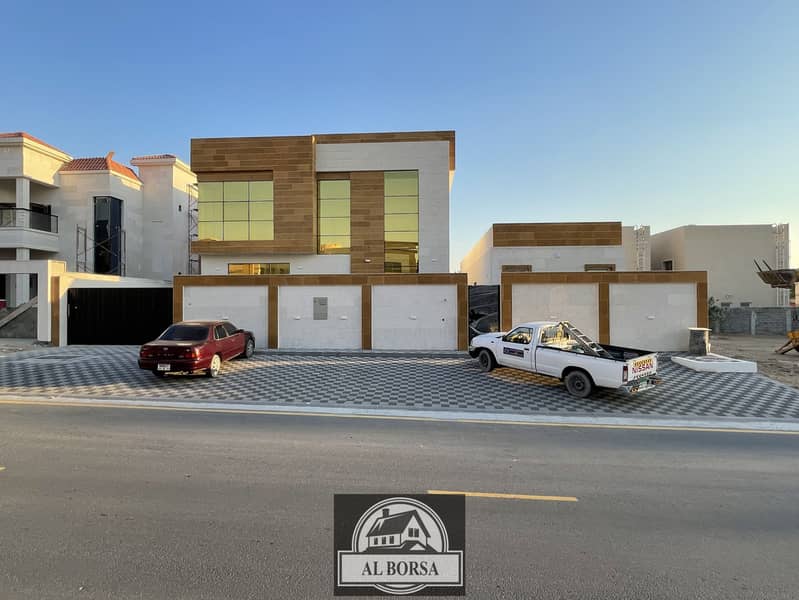 Villa for sale in Ajman first inhabitant with 6 rooms Asphalt street modern design