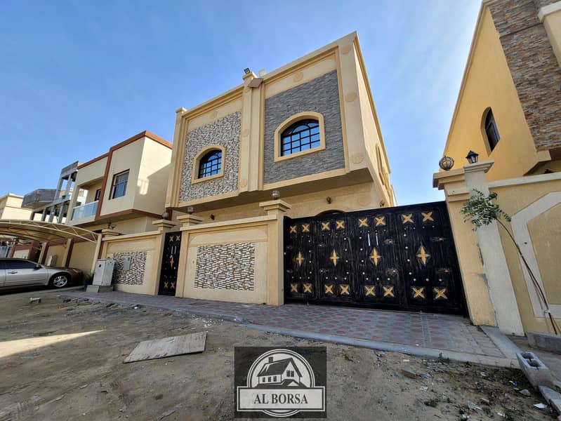 Villa for rent in Ajman, Al Helio area, 6 master rooms and 3 floors, at an attractive price