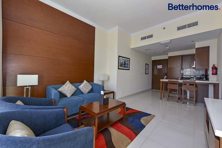 位于迪拜体育城，法克尔丁特雷潘套房酒店 1 卧室的酒店式公寓 85000 AED - 8636588