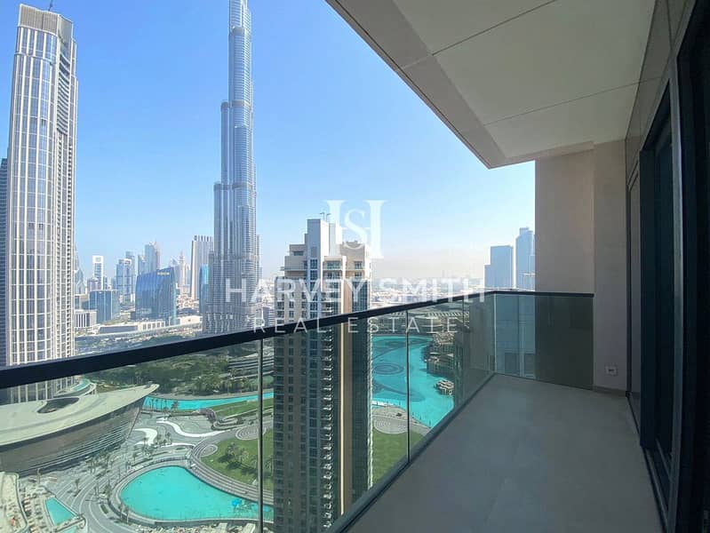 Burj and Fountain Views | Luxury Unit | Vacant