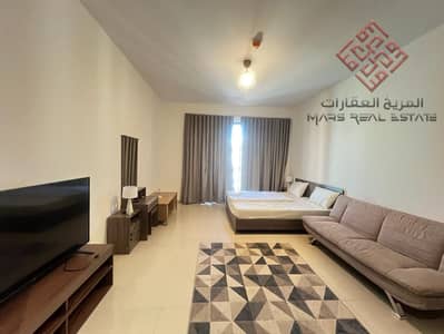 Studio for Rent in Muwaileh, Sharjah - Luxurious brand new Fully furnished studio including sewa only 5000