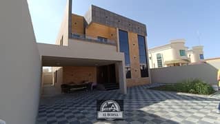 A villa for sale in Ajman, one of the most luxurious villas in the Al Mowaihat 2 area, consisting of 5 master rooms overlooking a main street.