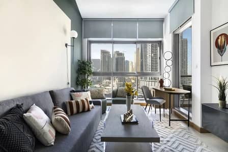 Strikingly beautiful 1 BR in IRIS BLUE with views!