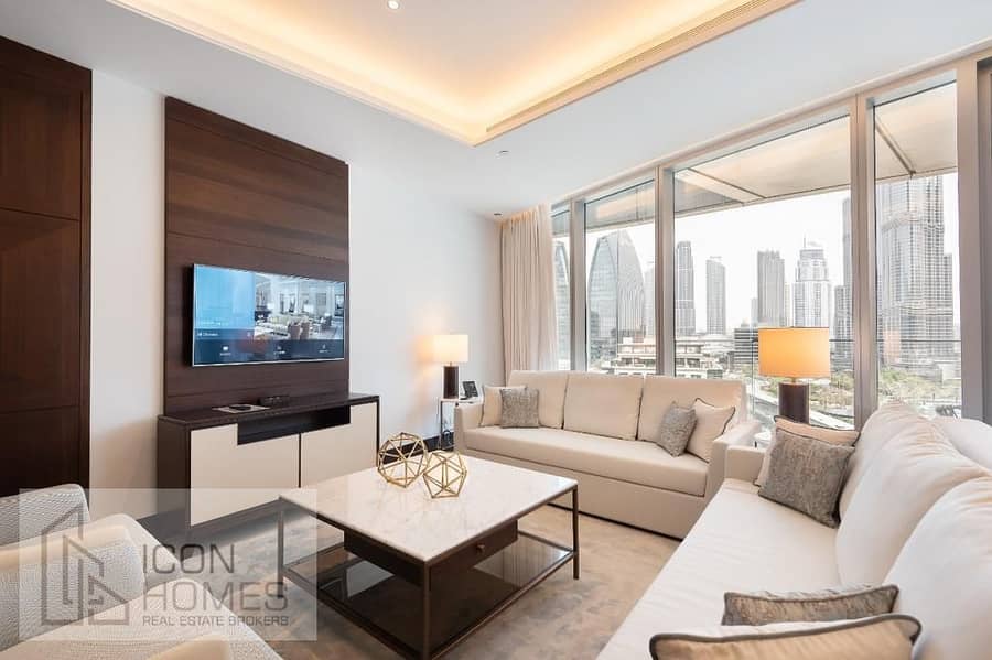 Luxury Living Redefined: Fully Furnished 3BR with Burj View