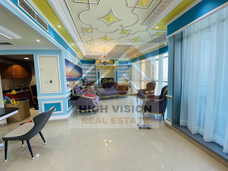 2 BEDROOMS  4 BATHROOMS APARTMENT FOR RENT IN AJMAN CORNICHE TOWER