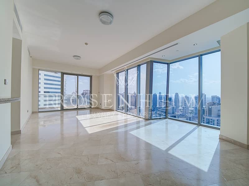 On High Floor | Marina and Palm Views | Vacant Now