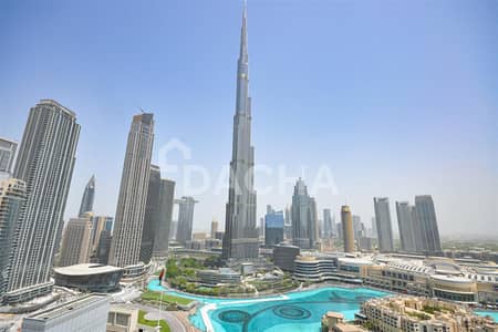 3 Bedroom Flat for Rent in Downtown Dubai, Dubai - Burj and Fountains View / High Floor / Vacant