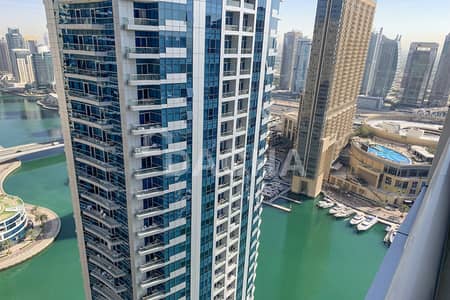 2 Bedroom Apartment for Sale in Dubai Marina, Dubai - Vacant / High floor/ Partial Marina Views