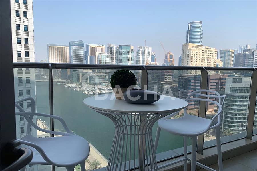 位于迪拜码头，闪耀大厦，闪耀大厦1号楼 1 卧室的公寓 145000 AED - 8662448