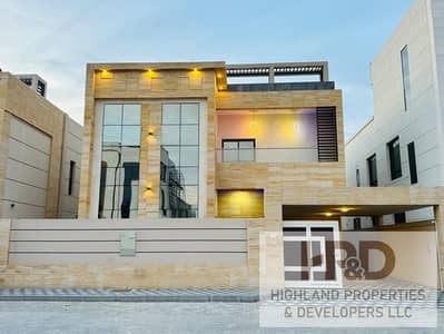 5 Bedroom Villa for Sale in Al Tallah 1, Ajman - Villa for sale from the owner directly, high-quality finishes with the lowest monthly installment without a down payment, a very special location - free ownership for all nationalities for life without an advance payment
