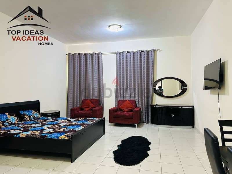WOW AMAZING DEAL @ FURNISHED STUDIO IN FAMILY BUILDING !!!