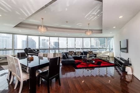 4 Bedroom Flat for Rent in Dubai Marina, Dubai - Fully Furnished | 4 B+2 Car Parkings | High Floor