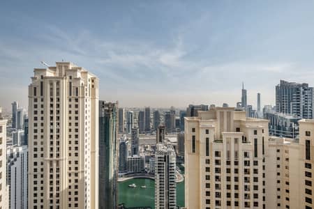 1 Bedroom Apartment for Rent in Jumeirah Beach Residence (JBR), Dubai - Marina View | Furnished | Flexible Terms