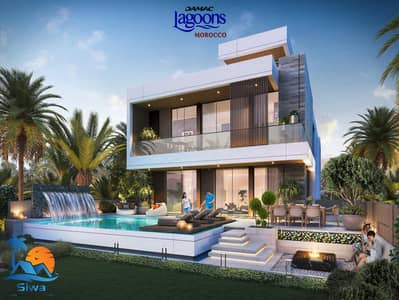 5 Bedroom Townhouse for Sale in DAMAC Lagoons, Dubai - V55 Morocco - Rear. jpeg