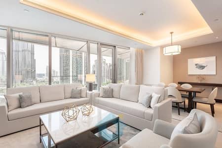 3 Bedroom Apartment for Rent in Downtown Dubai, Dubai - Burj Khalifa View | Modern Furnished | Luxury Living