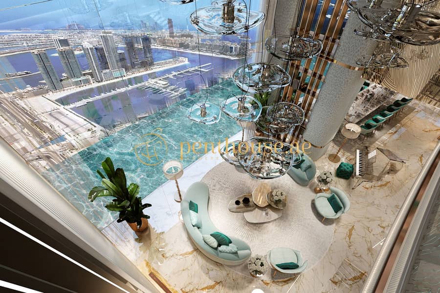 位于迪拜港，卡瓦利达马克海湾综合公寓 4 卧室的公寓 75039000 AED - 8670500