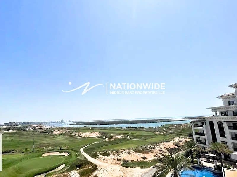 Elegant 2BR| High Floor| Rented| Golf +Sea Views