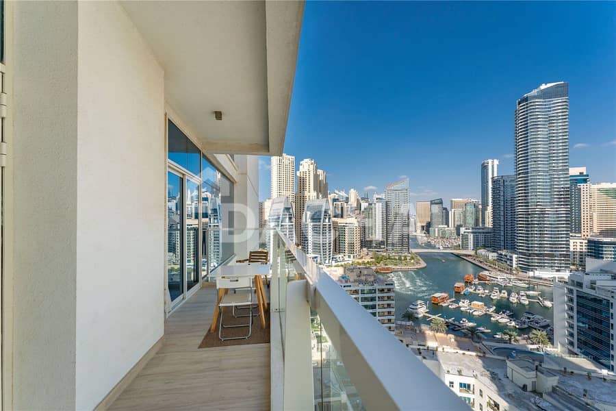 位于迪拜码头，单身公寓壹号大厦 2 卧室的公寓 135000 AED - 8662472