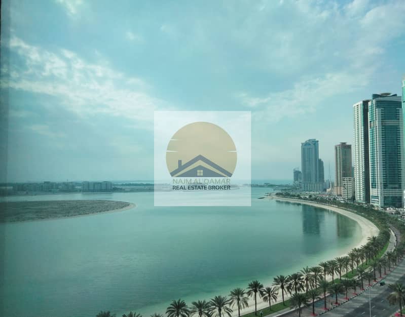 Lake View/Free Chiller AC,H. C. Parking/New Luxury 1-BR with Master BR,Wardrobes/ At Al Khan Lagoon