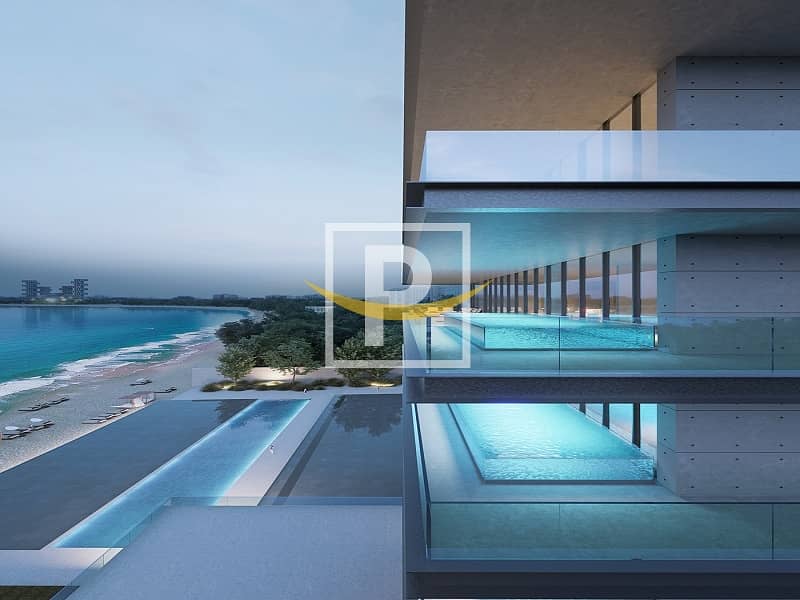 位于朱美拉棕榈岛，Armani Beach Residences 5 卧室的顶楼公寓 84500000 AED - 8677333