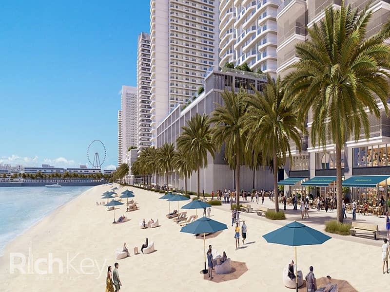 位于迪拜港，艾玛尔海滨社区，Address海滩之门公寓小区 1 卧室的公寓 3400000 AED - 8677442