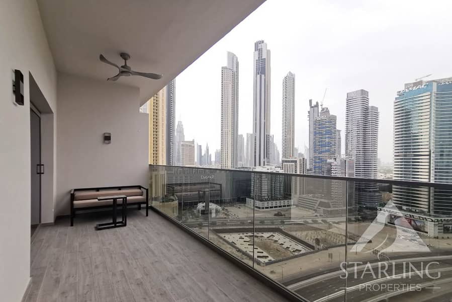 Spacious Balcony | Furnished | Canal View