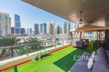 3 Bedroom Flat for Sale in Dubai Marina, Dubai - Private Terrace | Rare | Eye Level Views