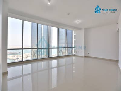 شقة 2 غرفة نوم للايجار في شارع الكورنيش، أبوظبي - شقة واسعة | في الطوابق العليا | اطلالة رائعة