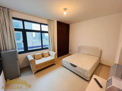 Studio for Rent in Airport Street, Abu Dhabi - Fully Furnished Room Bills Inclusive|Airport St Next To Gulf Bride Saloon