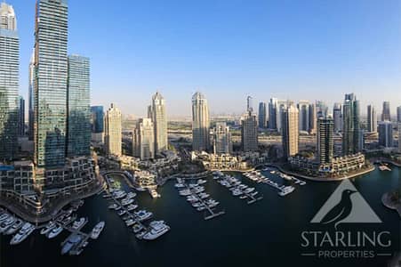 3 Bedroom Flat for Sale in Dubai Marina, Dubai - Full Marina View | Unfurnished | Vacant