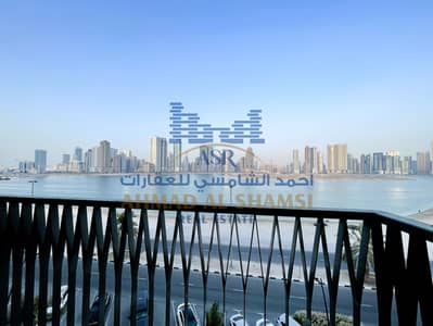 2 Bedroom Apartment for Rent in Al Khan, Sharjah - Brand New 2 BR | Direct Sea View | Parking Free