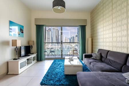 迪拜码头， 迪拜 1 卧室公寓待租 - 位于迪拜码头，滨海景观大厦，滨海景观大厦B座 1 卧室的公寓 95000 AED - 8682066