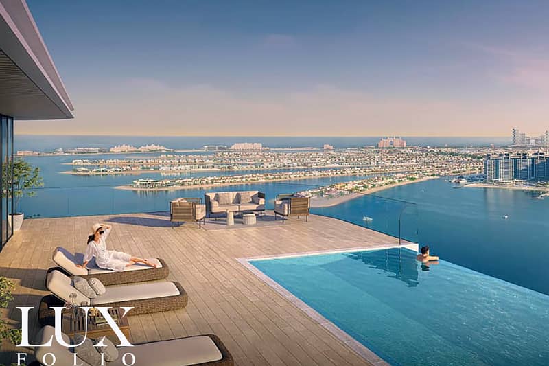 位于迪拜港，艾玛尔海滨社区，海湾胜景大厦 1 卧室的公寓 3410000 AED - 8678972