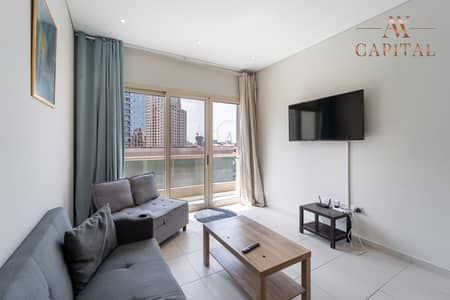1 Bedroom Apartment for Rent in Dubai Marina, Dubai - Sea and Dubai Eye View |  1 Bedroom | Furnished